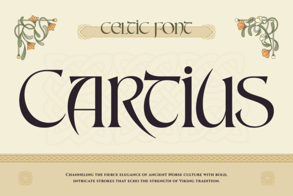 Cartius: A Bold Norse-Inspired Typeface for Makers