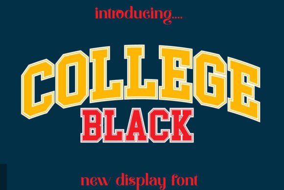 College Black: The Bold Display Typeface for High-Impact Marketing