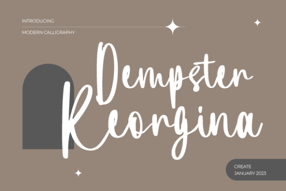 Dempster Keorgina: The Elegant Script Handwritten Font for Modern Campaigns