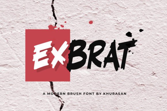 Exbrat: A Modern Brush Font for Editorial and Brand Design