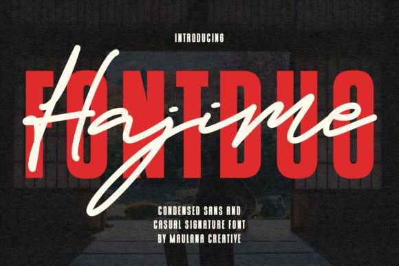 Hajime Font Duo: A Modern Display Pair for Designers