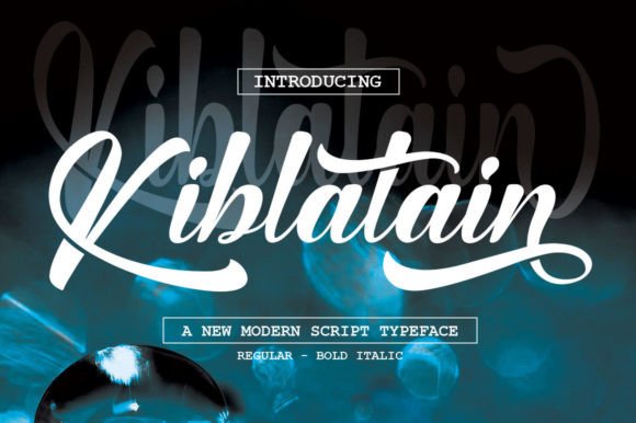 Kiblatain: The Elegant Script Handwritten Font for Polished Branding