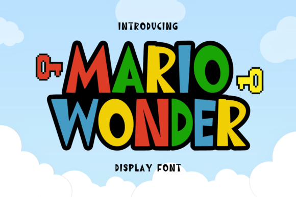 Mario Wonder: The Ultimate Bold Display Font for Creative Projects