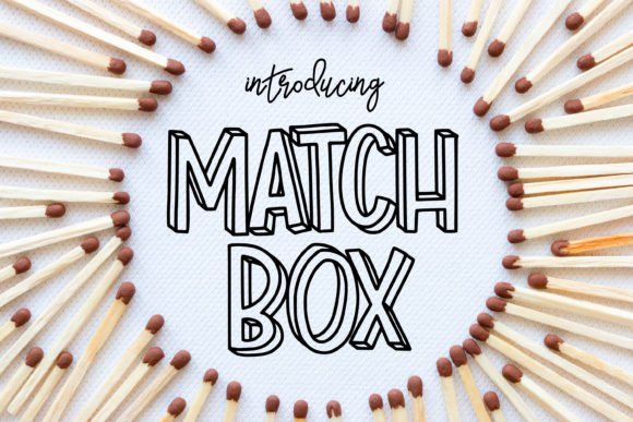 Match Box: The Bold 3D Display Font for High-Impact Campaigns