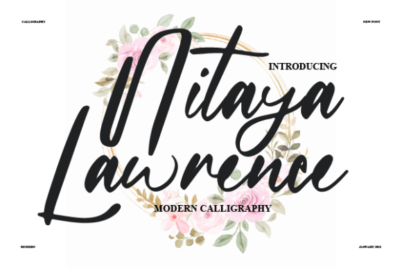 Nitaya Lawrence: The Modern Handwritten Font for Creative Makers