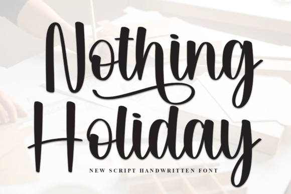Nothing Holiday Font: An Elegant Typeface for Editorial Design