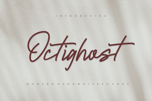 Octighost: The Modern Handwritten Signature Font for Brand Identity