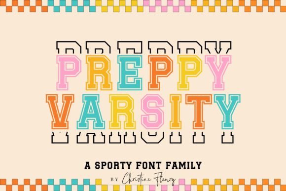 Preppy Varsity: The Perfect Retro Sport Typeface for Small Business Branding