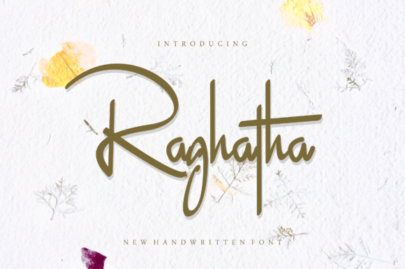 Raghatha: A Modern Handwritten Signature Font for Editorial Design