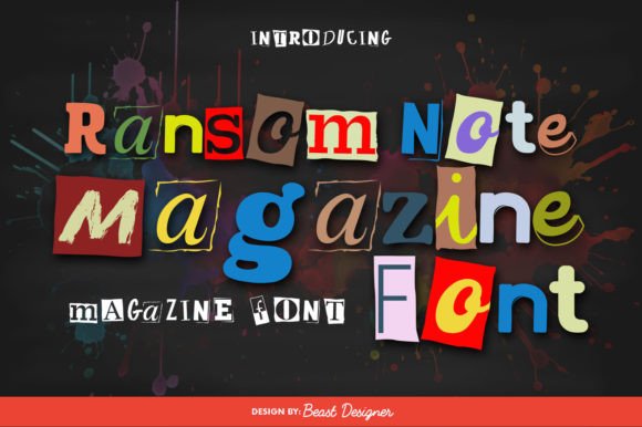 Ransom Note Magazine: A Unique Typeface for Bold Digital Branding