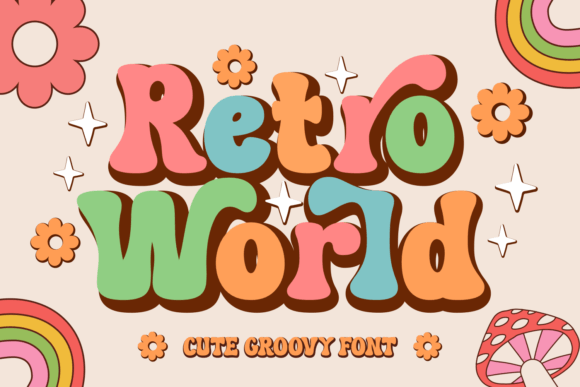 Retro World: The Vintage Display Font for Handmade Creators