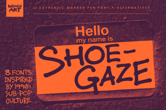 Shoegaze: The Ultimate 90s Alt-Rock Display Font