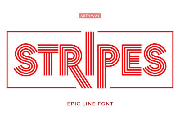 Stripes: A Bold Display Font for Editorial Impact