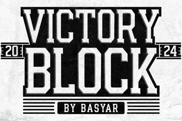 Victory Block Typeface for Bold Digital Branding
